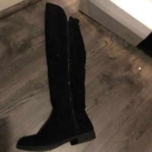 Over the knee boots-suede